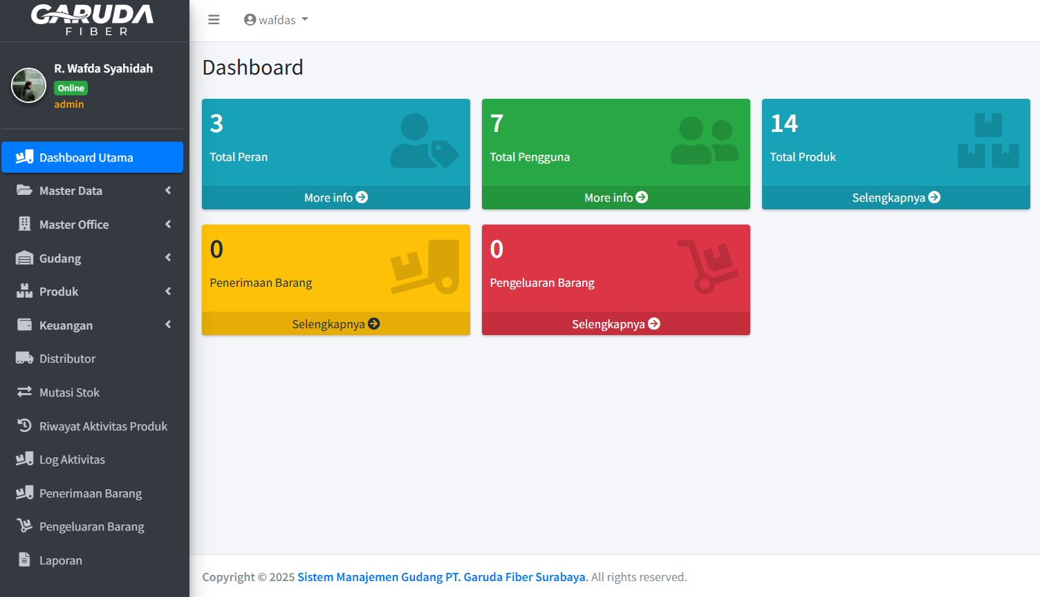Project 4 - Warehouse Information System
